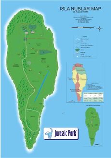 Isla Nublar map