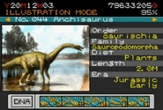 Anchisaurus from Jurassic Park III: Park Builder
