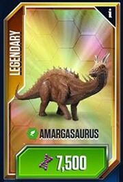 Amargasaurus card