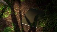 Yasmina finds her sketchbook in the woods