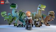 LEGO Owen and Raptor Squad