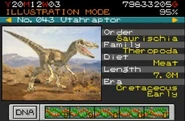 Utahraptor from Jurassic Park III: Park Builder.