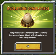 Spinosaur evo1 message