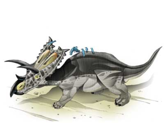 恐竜キング 2007第4紀+ ペンタケラトプス 5本角の雷神 036-竜