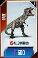 Allosaurus card