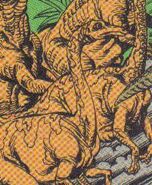 Gallimimus from the Topps comics. (Image courtesy of Jurassic Park Legacy).