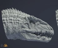 Old Giganotosaurus Head sculpt by Pablo Dominguez