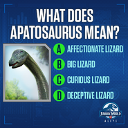 Apatosaurus Quiz JWA