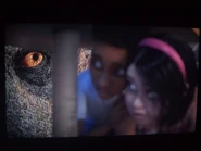 Rexy found Darius and Sammy hiding underneath a table