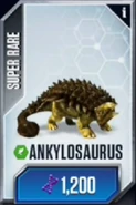 Ankylosaurus Old Card