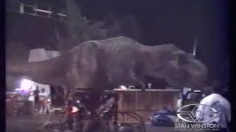 Never-Before seen footage of Stan Winston's T.rex