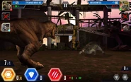 Level 6 T. rex vs Level 2 Antarctopelta