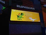 Dilophosaurus on the Lego Jurassic World (Game) Holoscope.