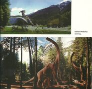 Thee lost world para concept art and brachosaurus renders
