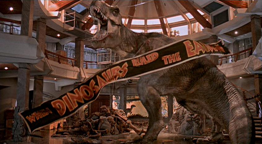 jurassic park t rex vs velociraptor