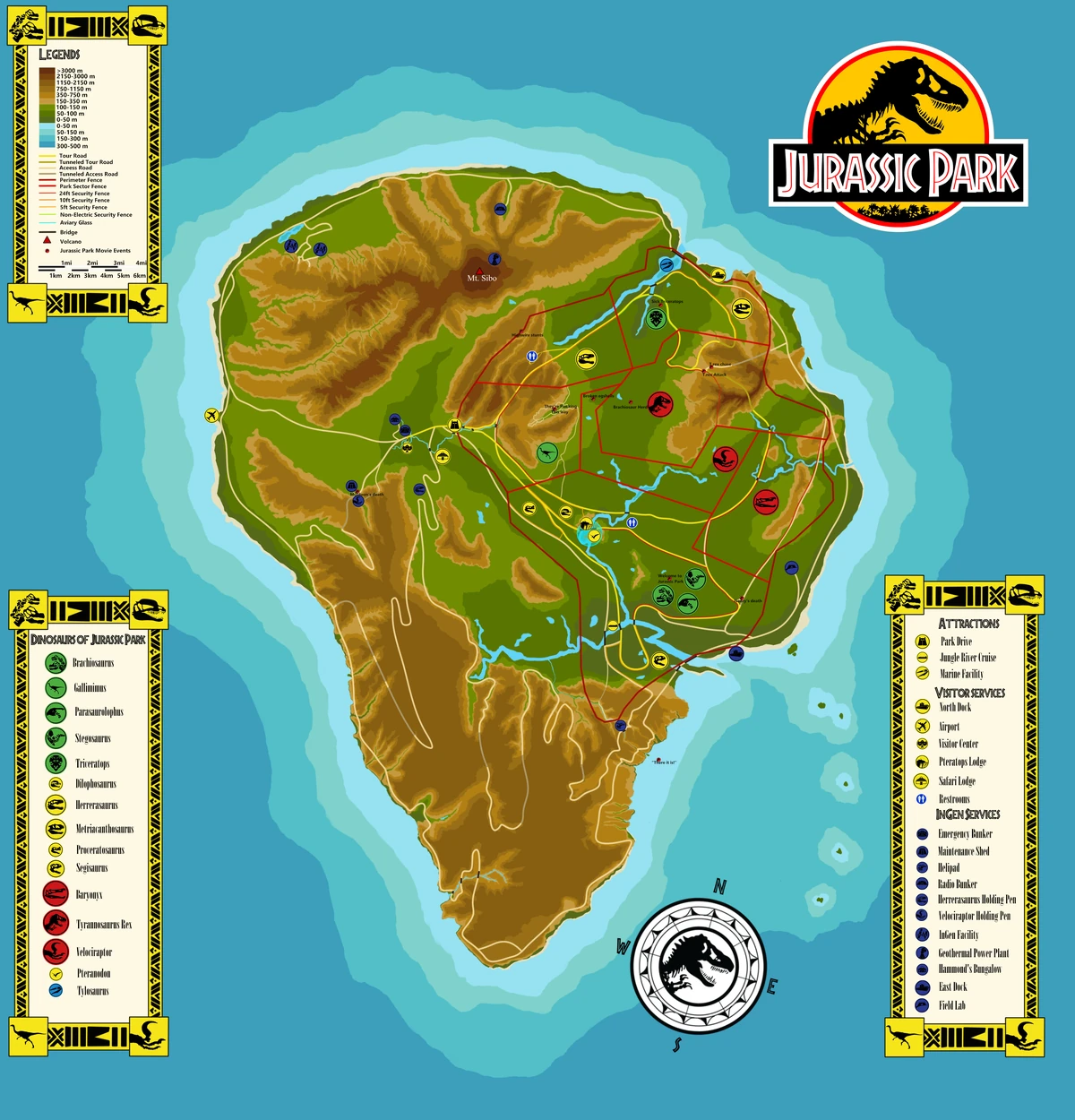 User blogГодзилла Король Мостров/Isla Nublar Maps Jurassic Park Wiki