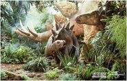 Stegosaurus mum and baby