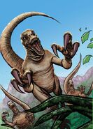 Velociraptors as seen in IDW Comic's Redemption.