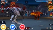 Level 40 Indominus rex vs Tyrannosaurus rex