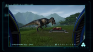 First person view of an Allosaurus in a Gyrosphere