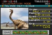 Gallimimus from Jurassic Park III: Park Builder.