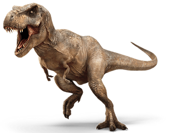 T-Rex Azul  Jurassic World Evolution Jogo de Dinossauro 