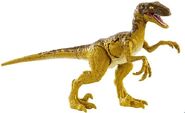 A Battle Damage Velociraptor figure
