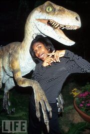 Vanessa with raptor