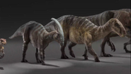 JWD Parasaurolophus and Iguanodon walk cycle