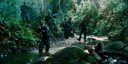 Katashi Hamada leading the ACU through the jungle.