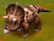 Triceratops (Baby) (Lvl. 11-14).jpg (18 KB) Triceratops (Baby) (Level 11 to 14) in Jurassic Park: Builder.