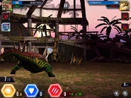 Level 40 Antarctopelta vs Level 32 Pterodactylus