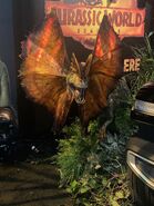 Dilophosaurus animatronic at the Los Angeles premiere of Jurassic World: Dominion