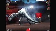 Brawlosaur Indominus rex in the battle arena