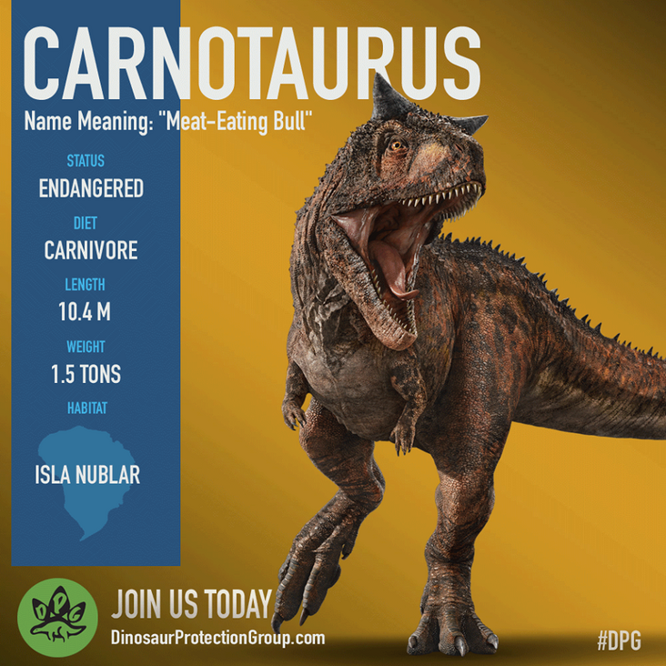 カルノタウルス | ジュラシック・パーク Wiki | Fandom