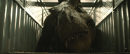 Rexy in one of the teasers for Jurassic World: Fallen Kingdom