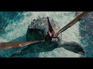 Mosasaurus catching Pteranodon