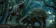 Indominus vs Ankylosaurus.