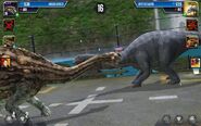 Level 20 Ankylodocus vs Level 7 Apatosaurus