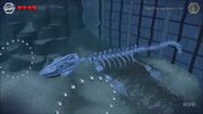 Unlocked Mosasaur skeleton