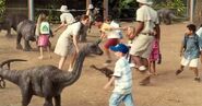 Bébé Apatosaurus du zoo des Gentils Géants