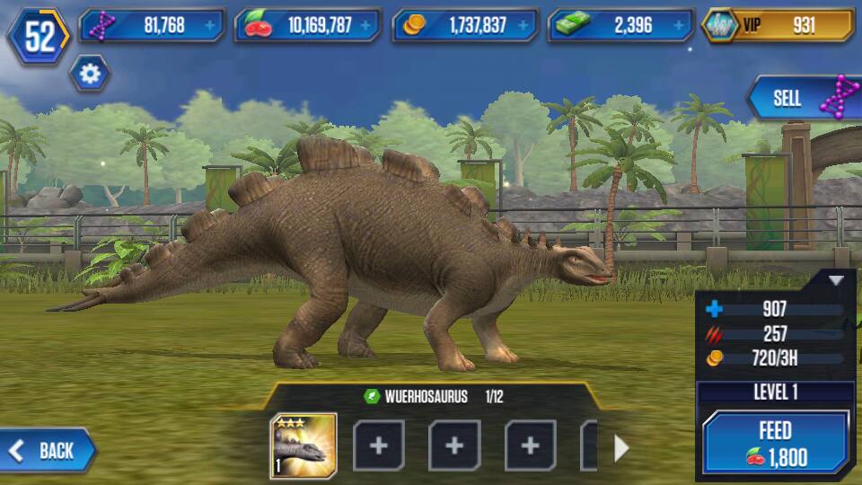 Orthacanthus VIP Pack, Jurassic World: The Game Wiki