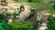 Compsognathus in Dino Defender