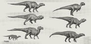 JW Camp Cretaceous Adult Maiasaura Concept Art