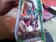 Side box art of JP:3D Allosaurus.