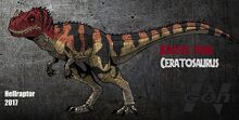 Jurassic park ceratosaurus new art by hellraptor-d1usqhi