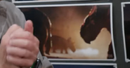 Pachyrhinosaurus in concept art for Jurassic World: Dominion