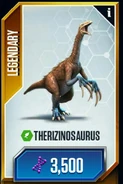 Therizinosaurus Card