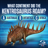 Kentrosaurus Continent Quiz