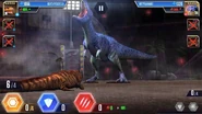 Level 30 Yutyrannus vs Level 30 Ichthyostega